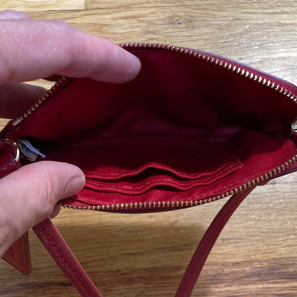 Red Coach Wristlet - Picture 9 of 11